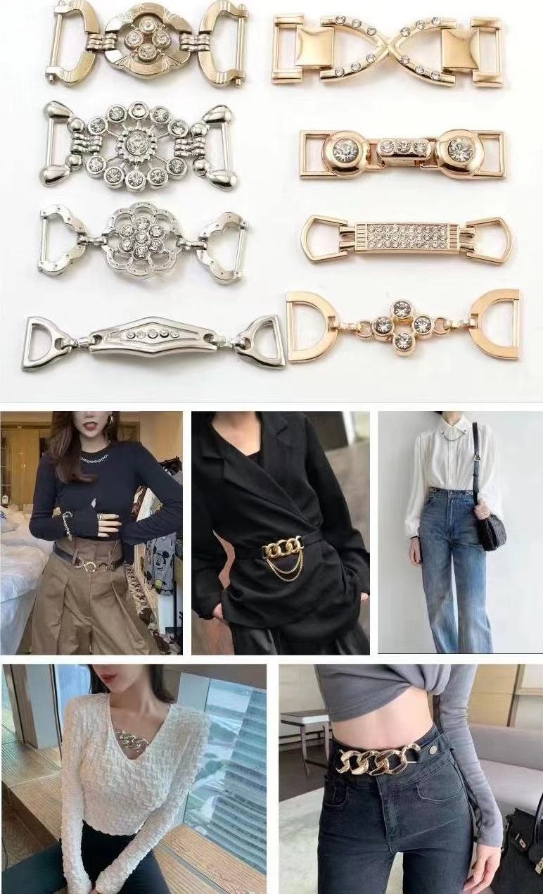 Wholesale Fashion  Light Gold metal hardware Triangle shaped buckle for backpack handbag