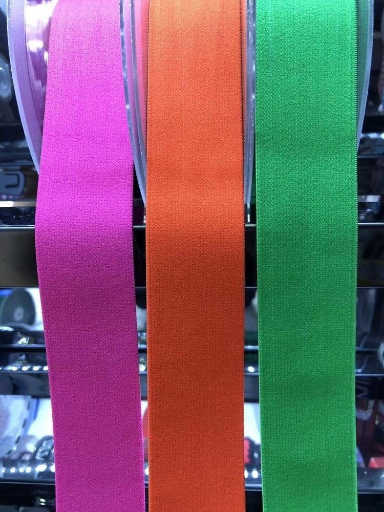 1.5 inch nylon elastic webbing 45m a lot soft jacquard elastic for underwear