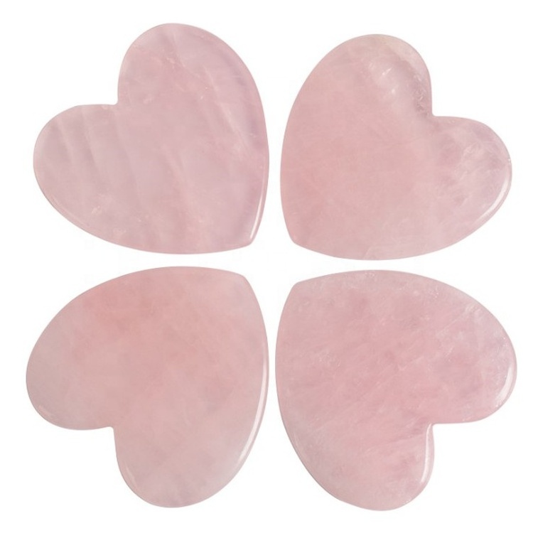 natural jade rose quartz green aventurine gemstone OEM custom logo Chinese gua sha traditional gua sha board tool jade