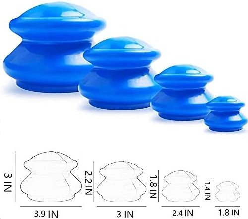 Chinese Anti Cellulite Massager Cupping Therapy Massage Sets Silicone Vacuum Suction Cupping Cups