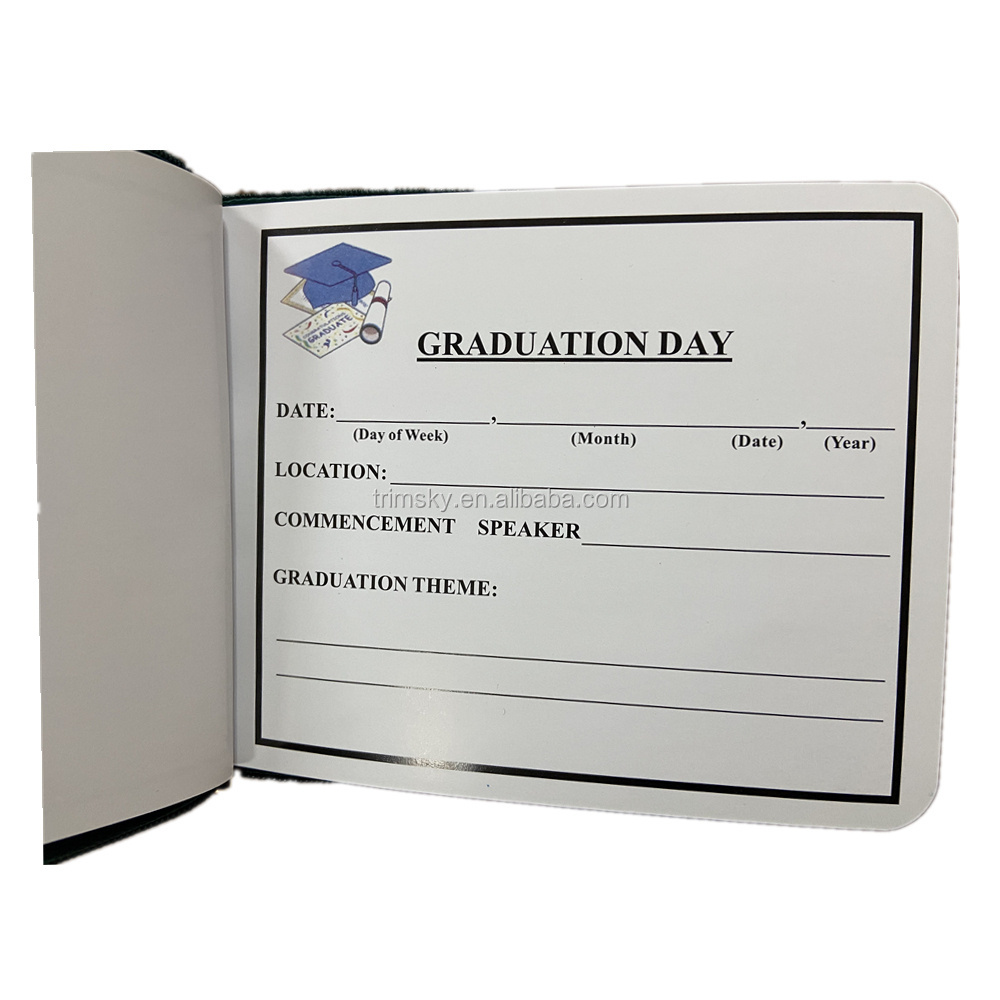 High quality custom logo  autograph book royal