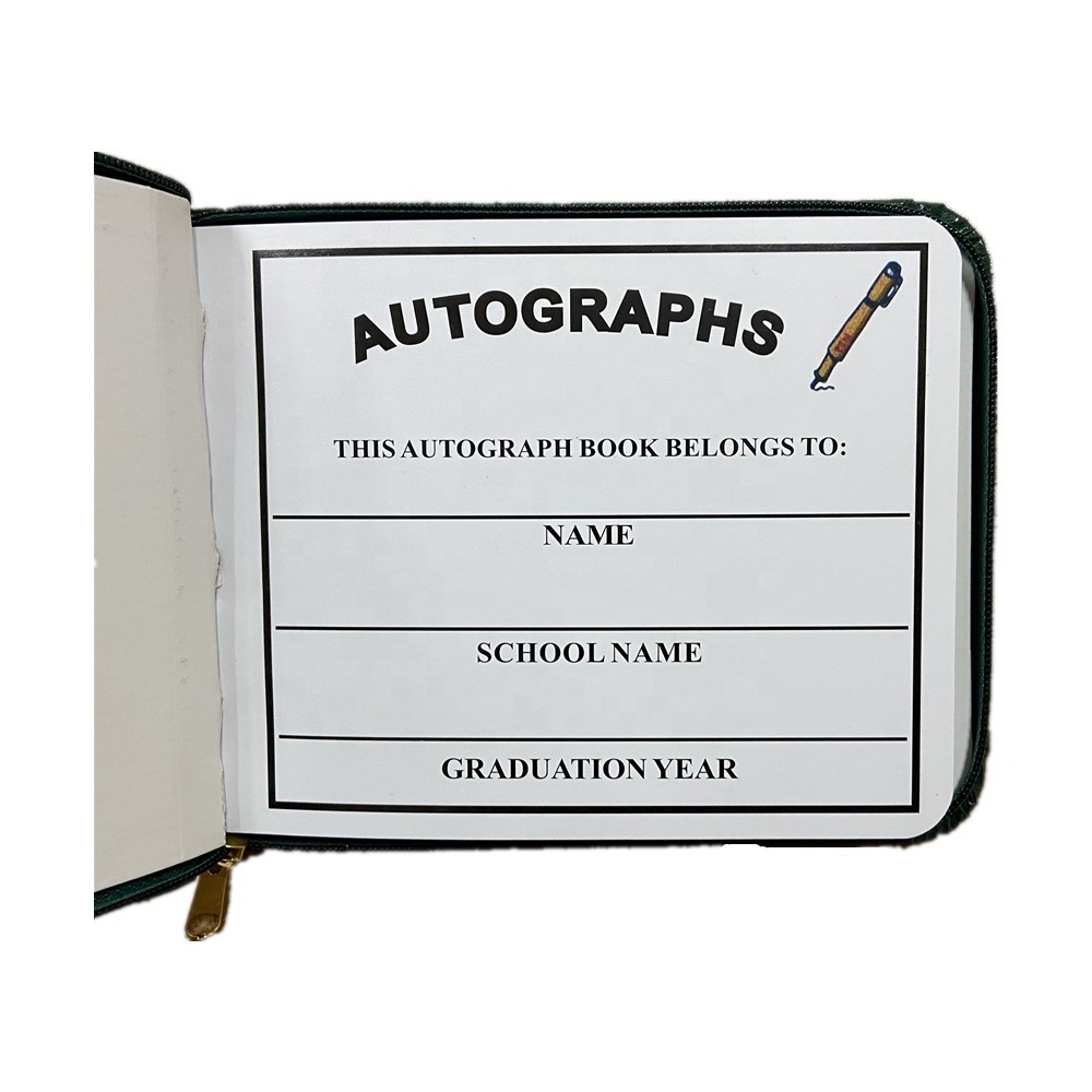 Custom Printing  Autograph book with outside  box