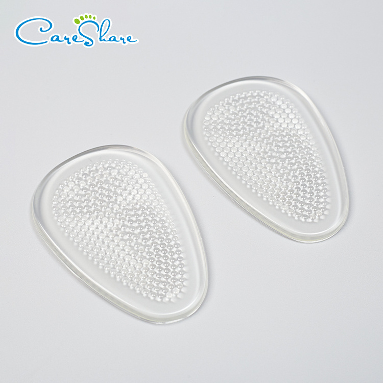 Massage Care Anti Slip Adhesive Pu Gel Shoe Insert Insole Silicone Foot Pad