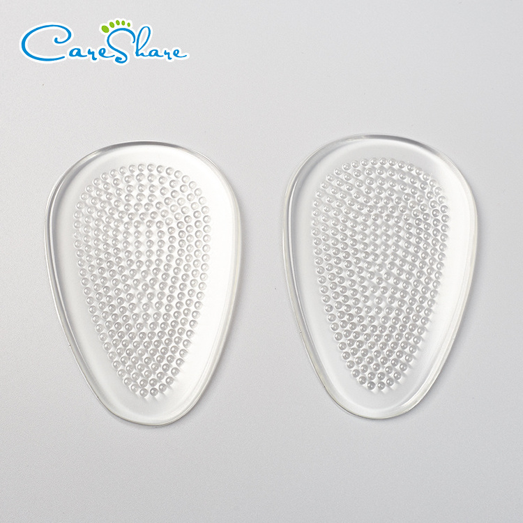 Massage Care Anti Slip Adhesive Pu Gel Shoe Insert Insole Silicone Foot Pad