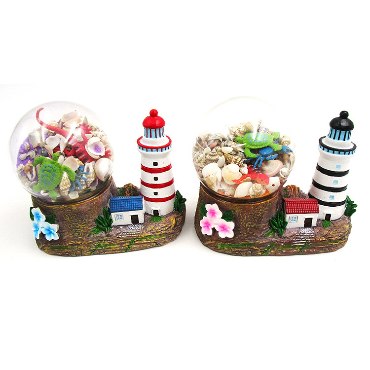 Promotional Gifts Cartoon animal Resin custom empty snow globe