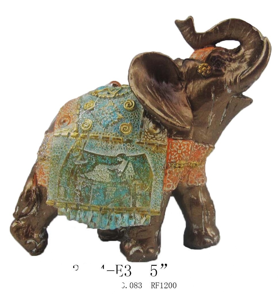 Wholesale New Style Home decoration polyresin elephant figurines