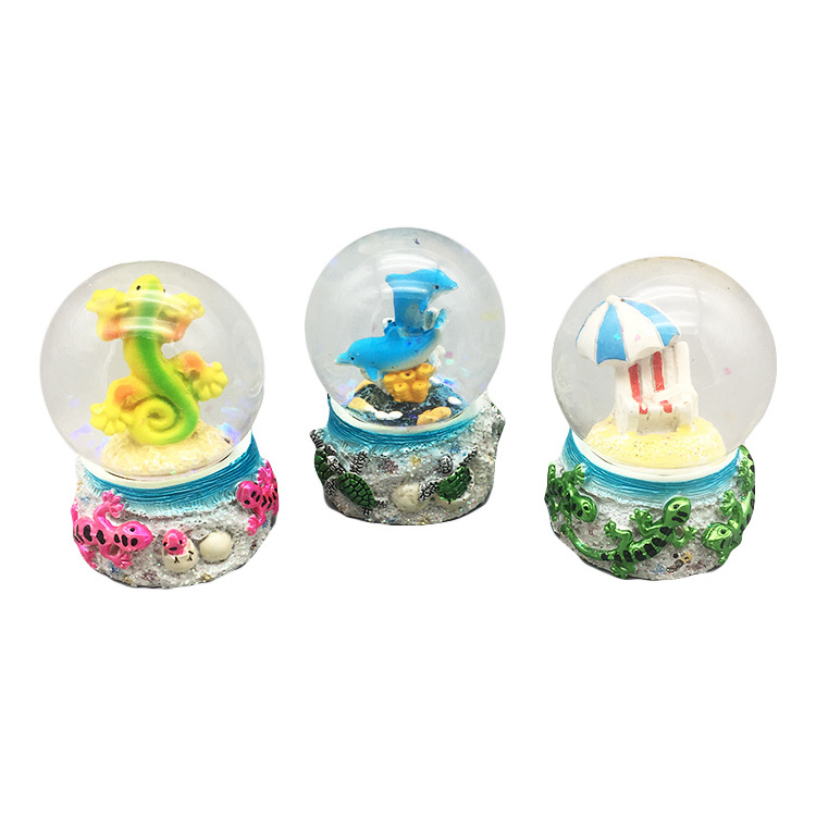 High quality Luxury Design light house snow globe water glitter, water globe souvenir