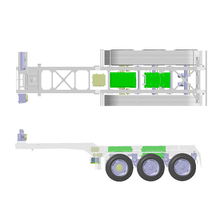 Smart electric trailer system for semi truck or heavy truck including drive system & load-bearing system & transmission system