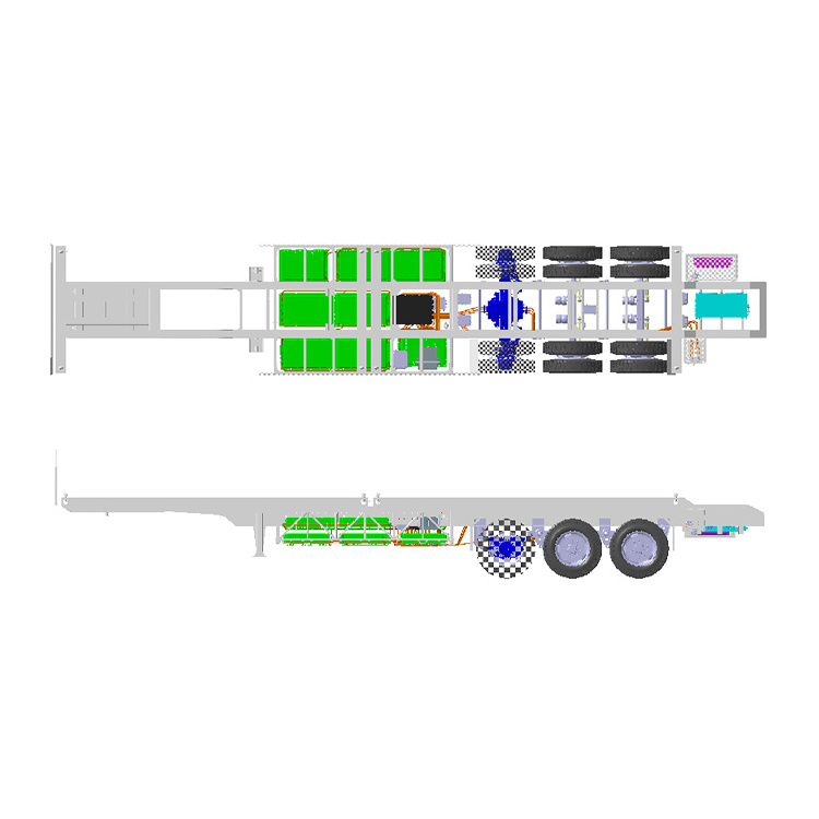 Smart electric trailer system for semi truck or heavy truck including drive system & load-bearing system & transmission system