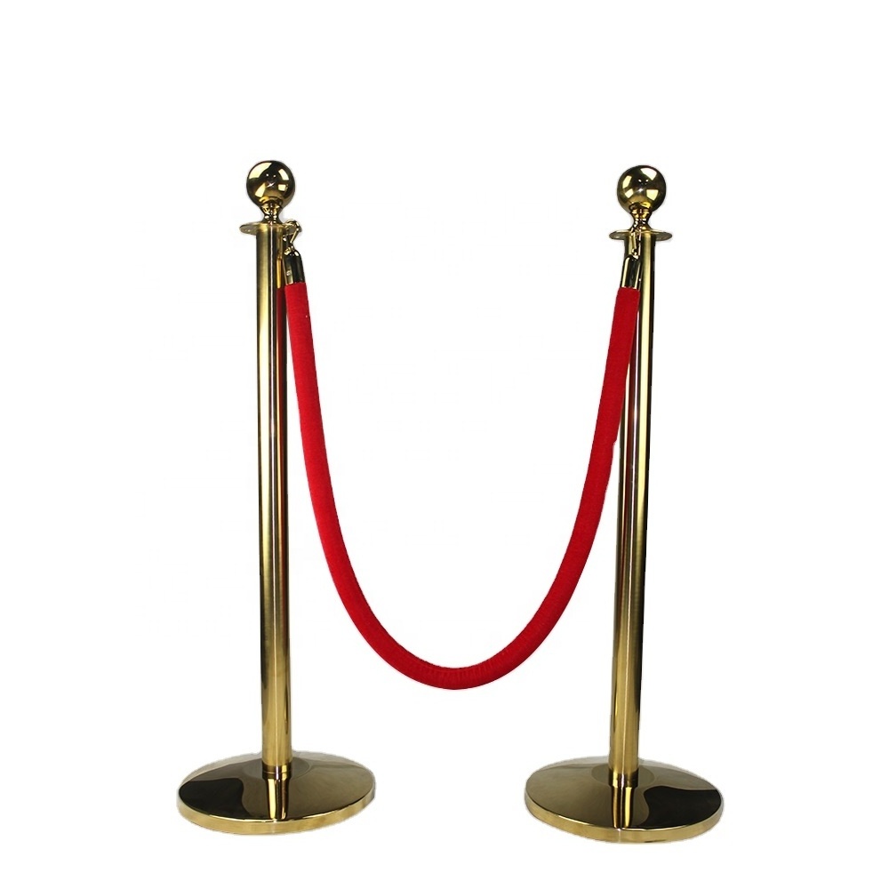 Economy China hot sale belt stanchion, barrier post, crowd control velvet rope barrier red carpet poles