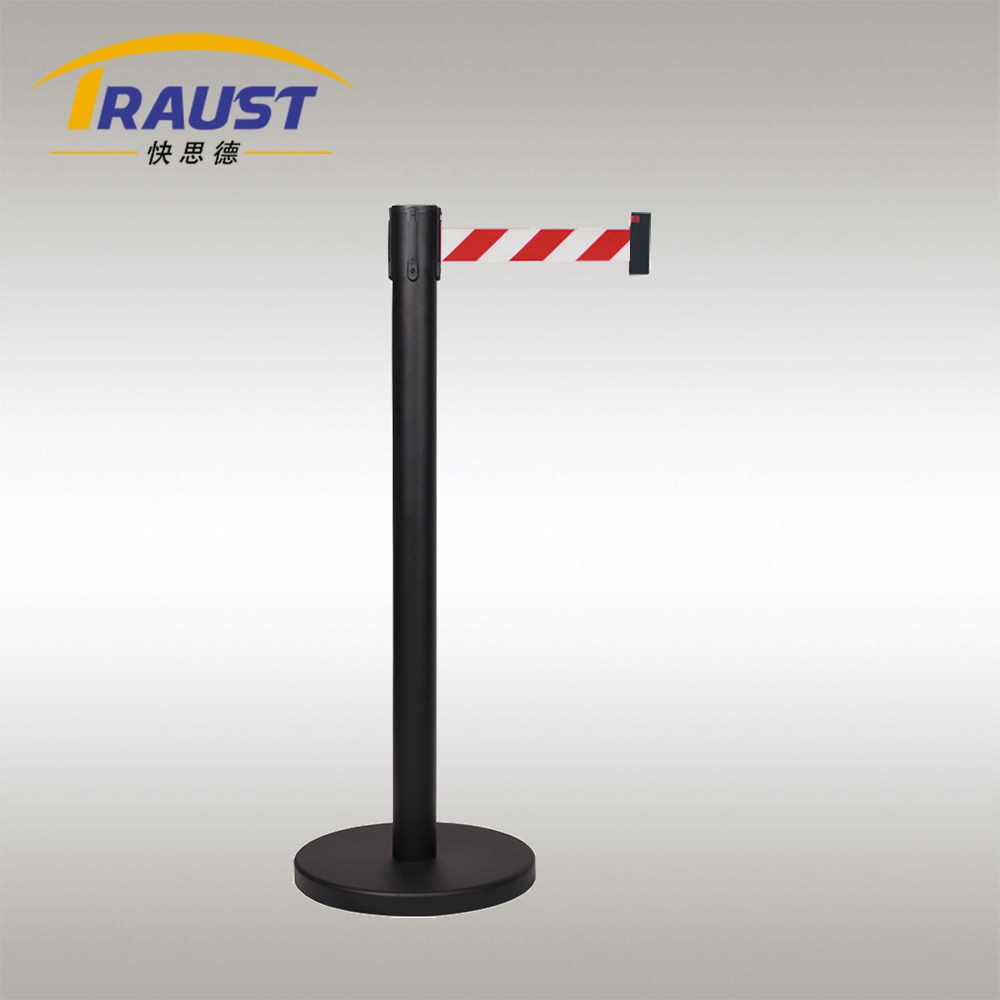 Traust front of stage traffic pillar telescopic retractable road sidewalk metal retractable guardrail barricades safety barrier