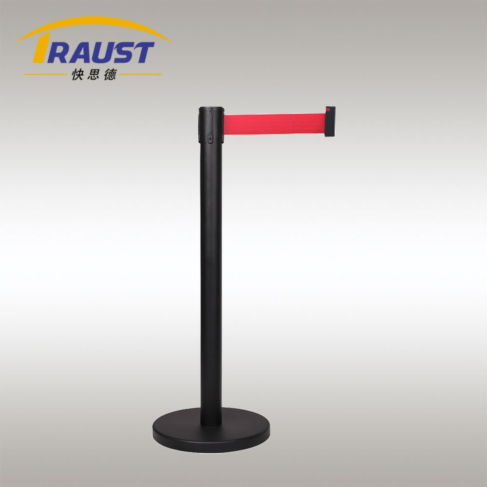 Traust front of stage traffic pillar telescopic retractable road sidewalk metal retractable guardrail barricades safety barrier