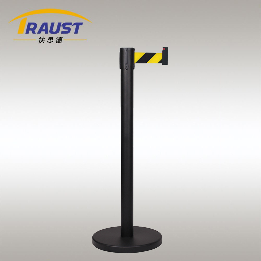 Traust front of stage traffic pillar telescopic retractable road sidewalk metal retractable guardrail barricades safety barrier