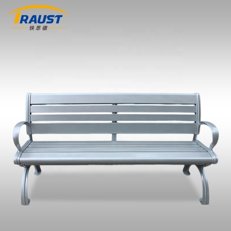 Outdoor Furniture Garden Bench Aluminum Bench with Cast Aluminum Leg