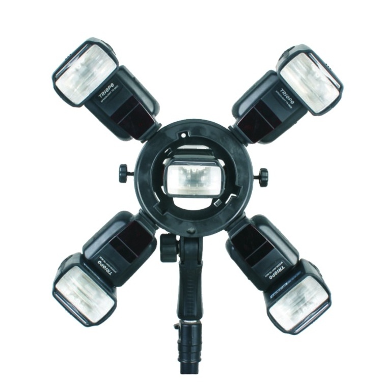 Professional flash Swivel Umbrella Adapter and Light Stand Bracket Tripod Adapter