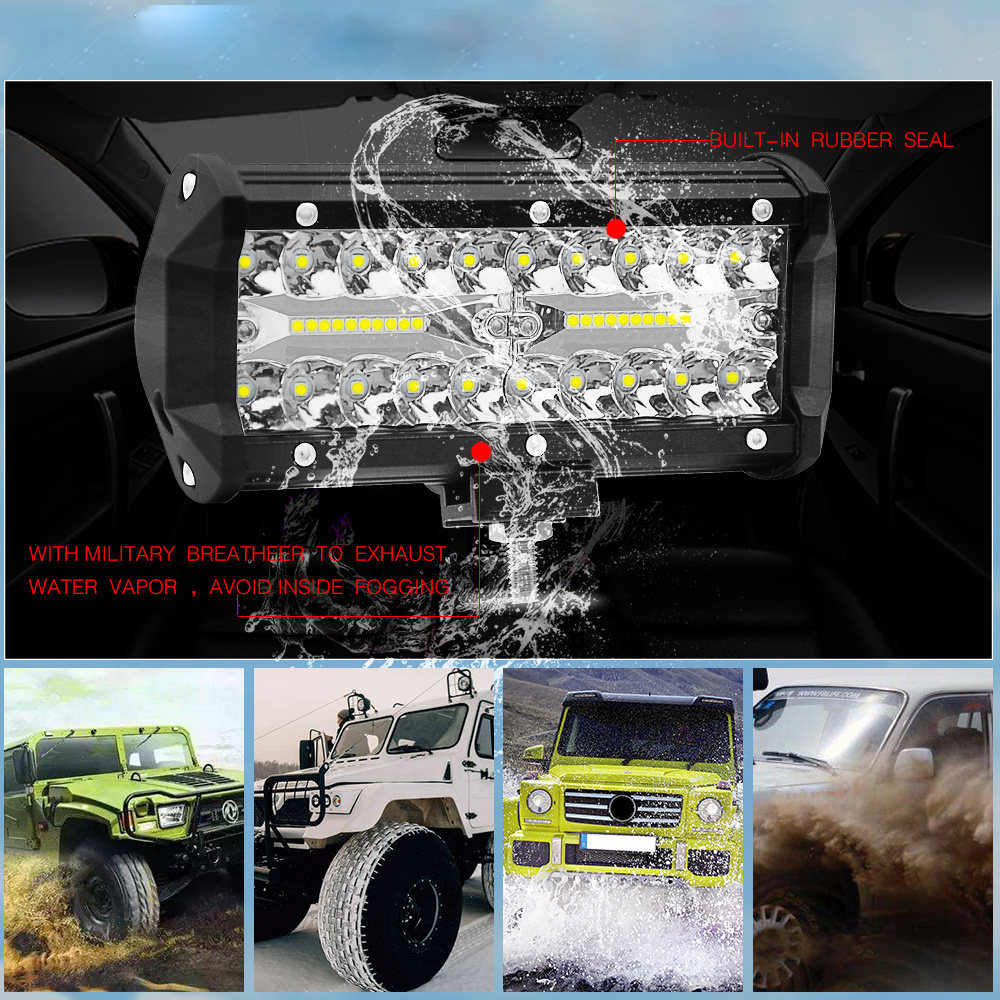 Factory Direct work light led 7inch 120W 12V 24V Led Xenon Searchlight Marine led light bar