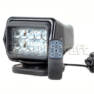 7inch 7" 50w off road Search Light with Remote Control Spot Light 50W Wireless Remote Led marine search light