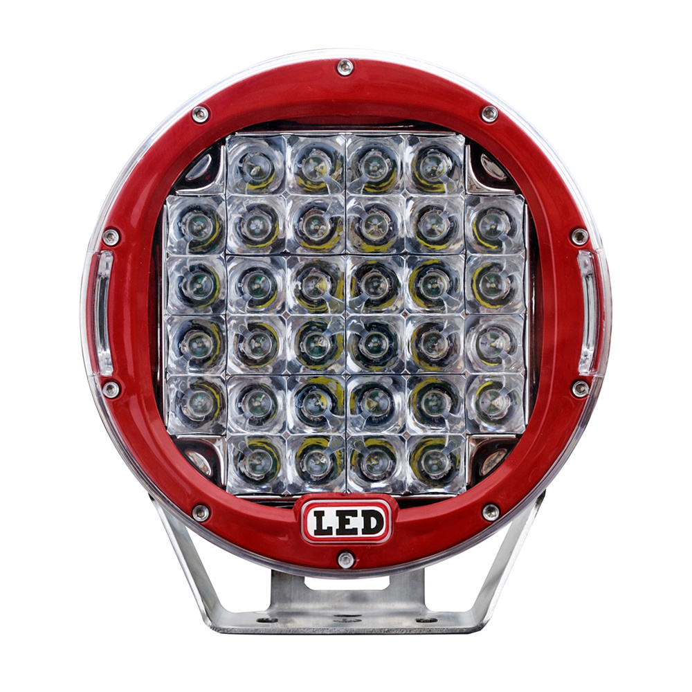 Factory High Power 9Inch 96W 185W  Round Offroad LED Work Light for Forklift Tractor Truck Auto Off road  Spot driving Lamp