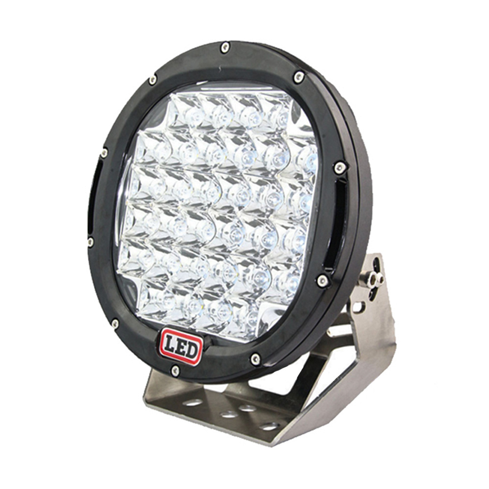 Factory High Power 9Inch 96W 185W  Round Offroad LED Work Light for Forklift Tractor Truck Auto Off road  Spot driving Lamp