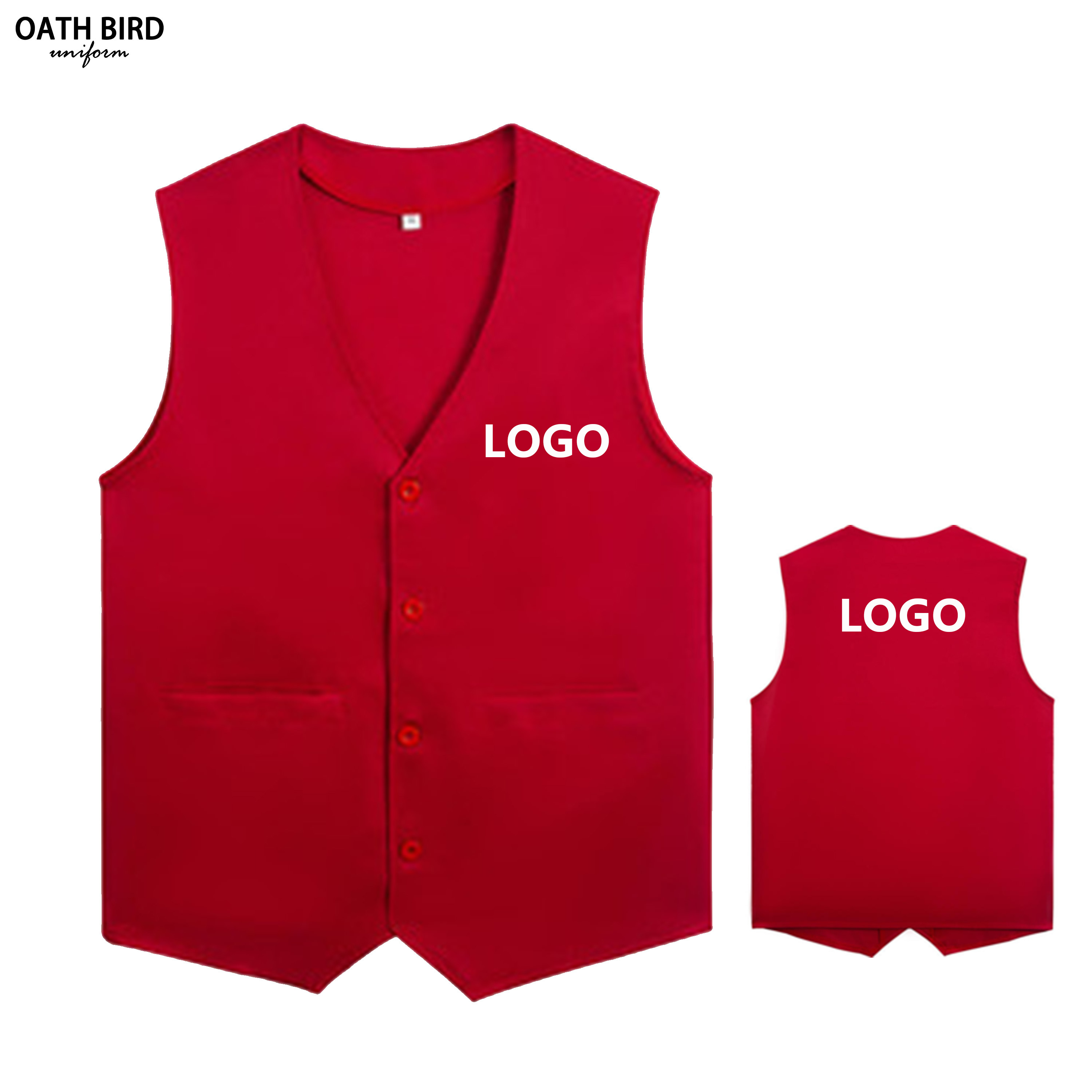 Customized Logo Polyester Work Volunteer Vest With Your Logo design Custom Promotional Advertising Volunteer Vest