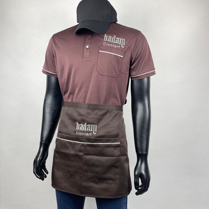 Solid Color Polo T Shirts Restaurant Bar Waiter Uniforms Wholesale Overall set Cafe Bar Uniforms