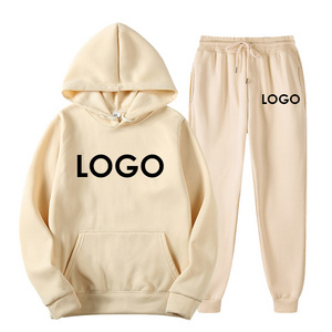 Custom Logo Ladies Blank Running Tracksuit Set For Women Two Piece Hooded Set Mens Jogging Suit men Sweatsuit Set Suits