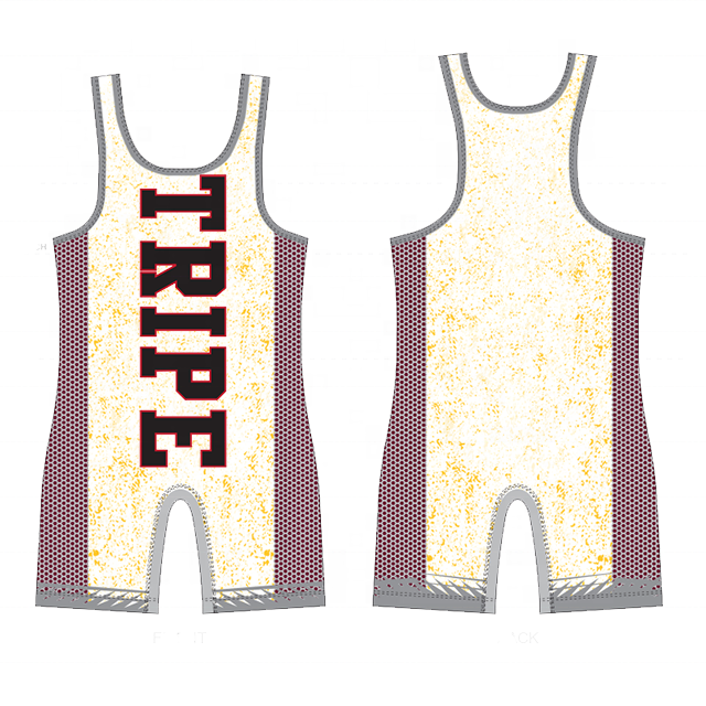 Cheap Lycra Wholesale latest sublimation wrestling singlets