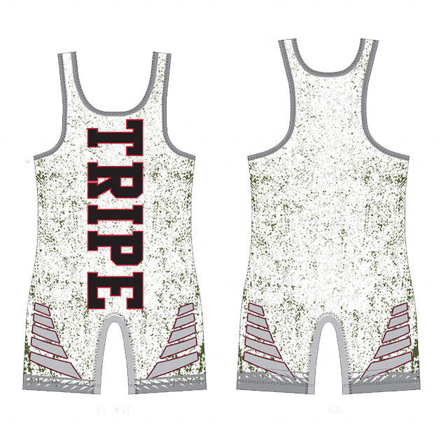 Cheap Lycra Wholesale latest sublimation wrestling singlets