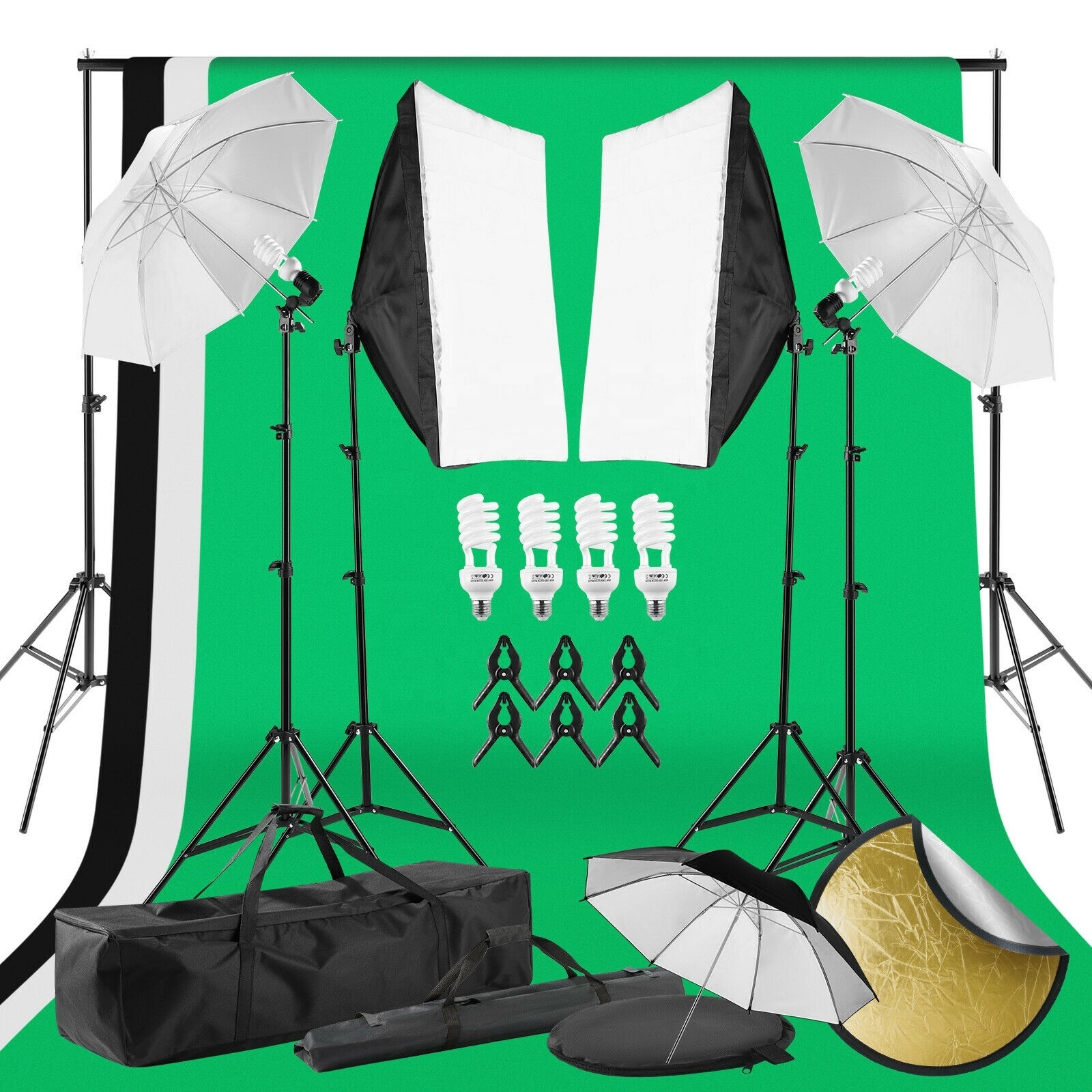 photo studio lighting backdrop stand kit photography softbox 5500k umbrella soft box for photo video shooting