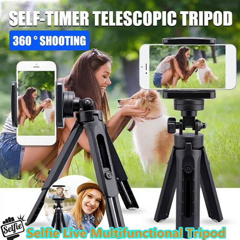 Newly Mini Desktop Phone Stand Universal Multifunction Adjustable Camera Mount Tripod for Smartphone