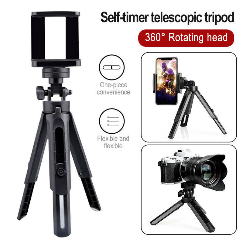 Newly Mini Desktop Phone Stand Universal Multifunction Adjustable Camera Mount Tripod for Smartphone