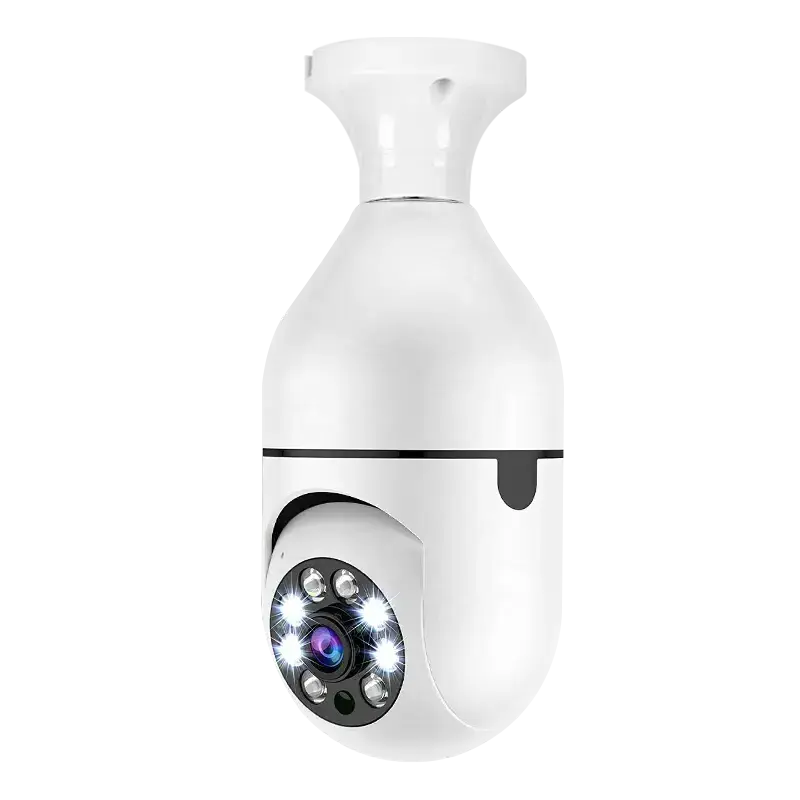 High quality E27 night vision wireless light bulb camera 360 cctv hidden 5G /2.4G wifi mini ip security digital camera