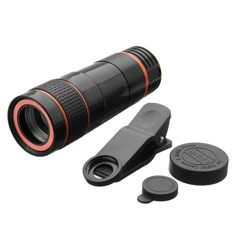 Mobile Phone Camera Lens 12X Zoom Telephoto Lens External Telescope With Universal Clip for Smartphone