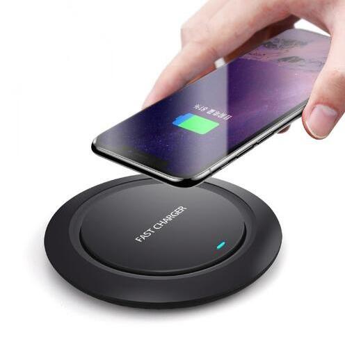 2024 Original QI Wireless Charger For Iphone Genuine Adapter 10W Portable Cell Phone Charging Pad Battery Charger For Samsung