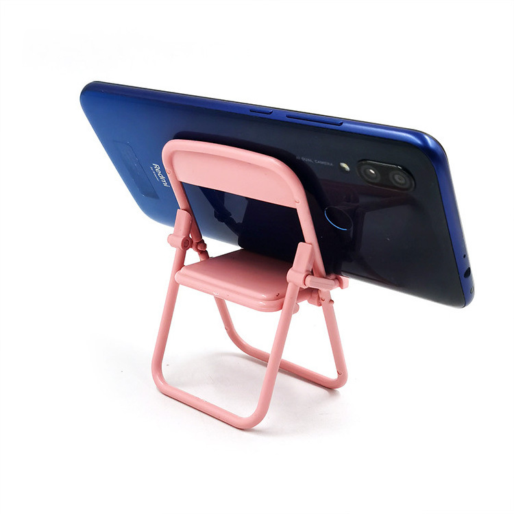 Universal Mobile Tablet Holder Mini Folding Chair Stand Table Cell Phone Holder For IPhone for Samsung Phone Portable Bracket