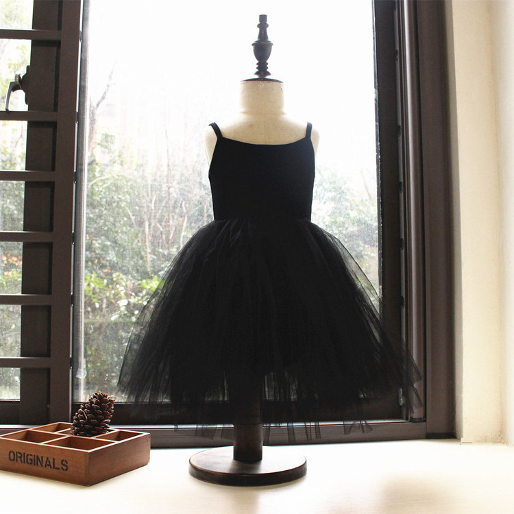 Summer 2022 custom casual toddler boutique princess birthday strap tulle dance short solid cheap baby girl Dress