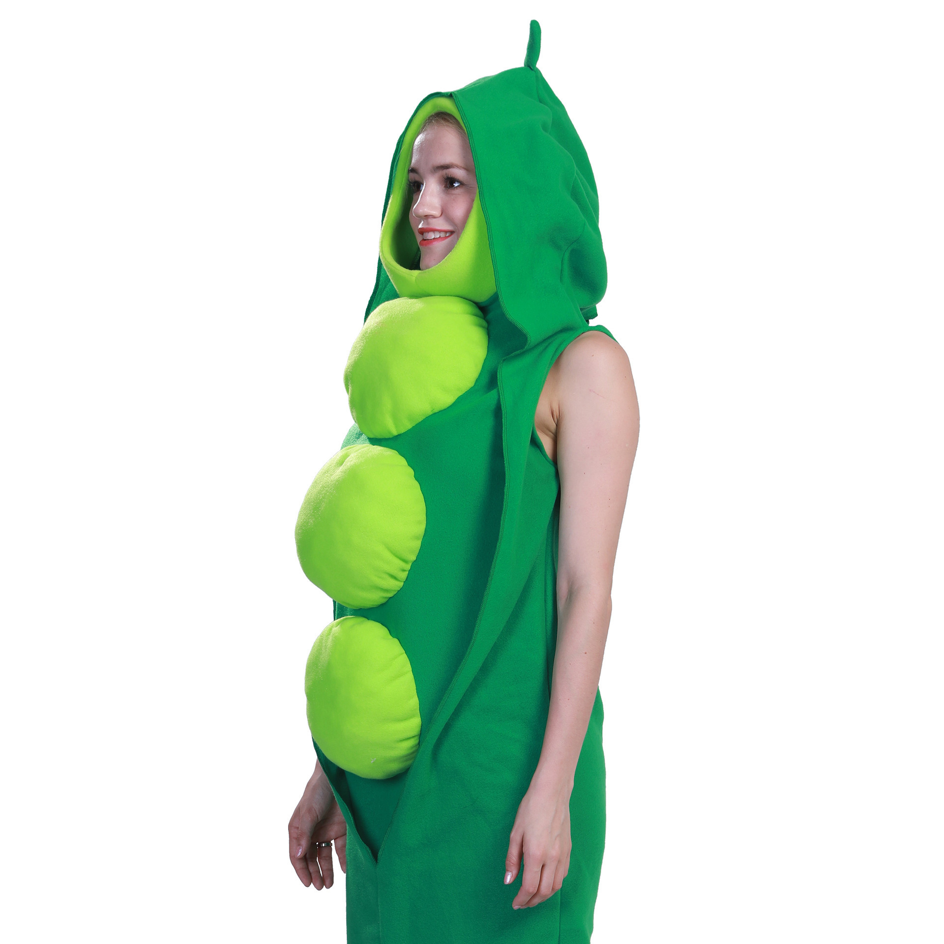 Halloween Carnival Cosplay Costumes Female Funny Food Outfit Vegetable Pea Halloween Costumes For Women