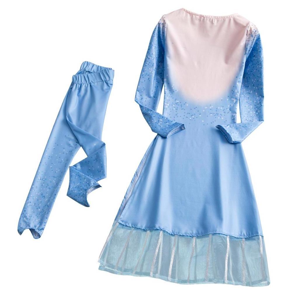 cheap  3-8 years Cosplay Party 2 pcs Frozen 2 Princess Elsa Anna carnival Dress  Halloween Fairy Princess Costume