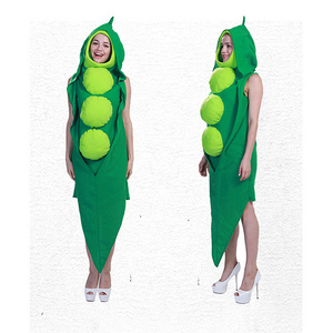 Halloween costume Pea cosplay green beans woman jumpsuit Outfit Funny cosplay costume adult