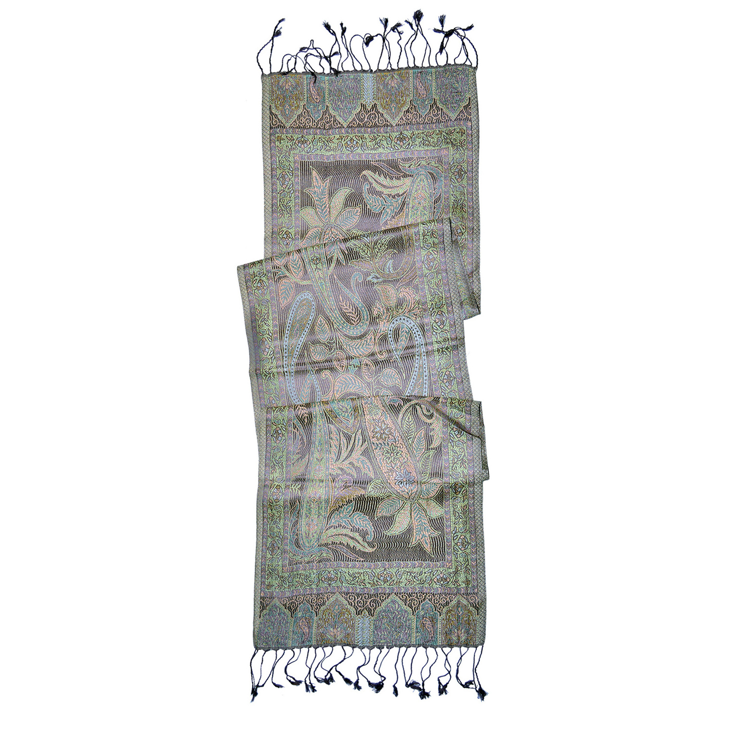 Stylish Antique Designs Reversible Scarf Made With 100% Silk Square scarf head scarf for women wear