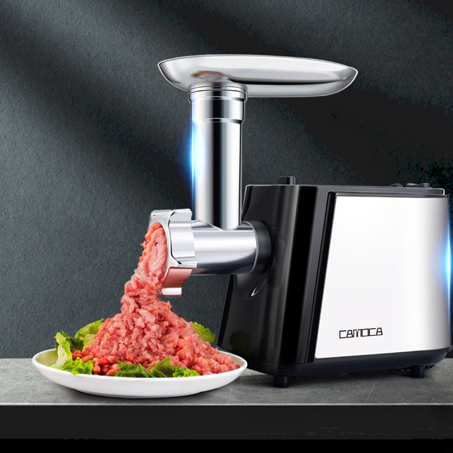 Hot Sell Household Electric Brushed Aluminum Die Casting Meat Grinder Machine with SS Cutting Plate Meat Grinder & Mincer