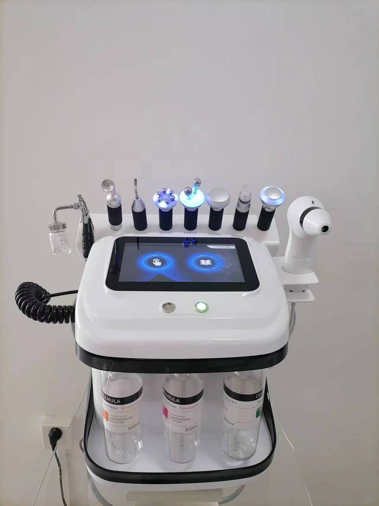 2024 Promotion Price 9 In1hydro Dermabrasion Crystal Dermabrasion Machine Oxygen Face Cleansing Hydrotherapy Facial Spa Machine