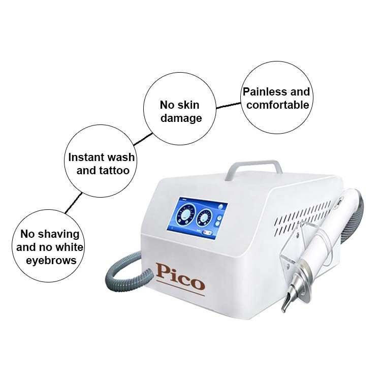 Picosecond Laser Tattoo And Hair Removal q-Switched Professional Nd Yag Laser Skin Pico Machine For Sale Discount