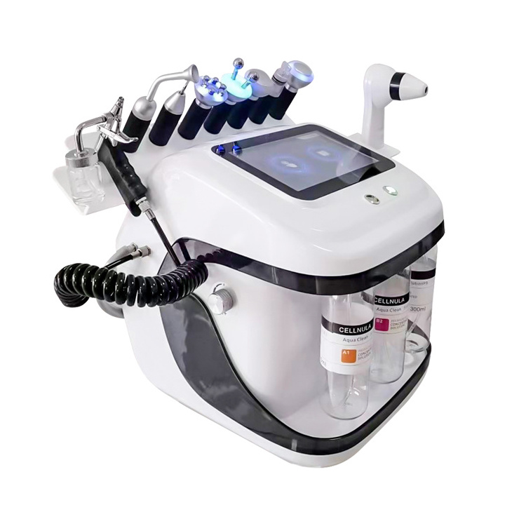 2024 Promotion Price 9 In1hydro Dermabrasion Crystal Dermabrasion Machine Oxygen Face Cleansing Hydrotherapy Facial Spa Machine