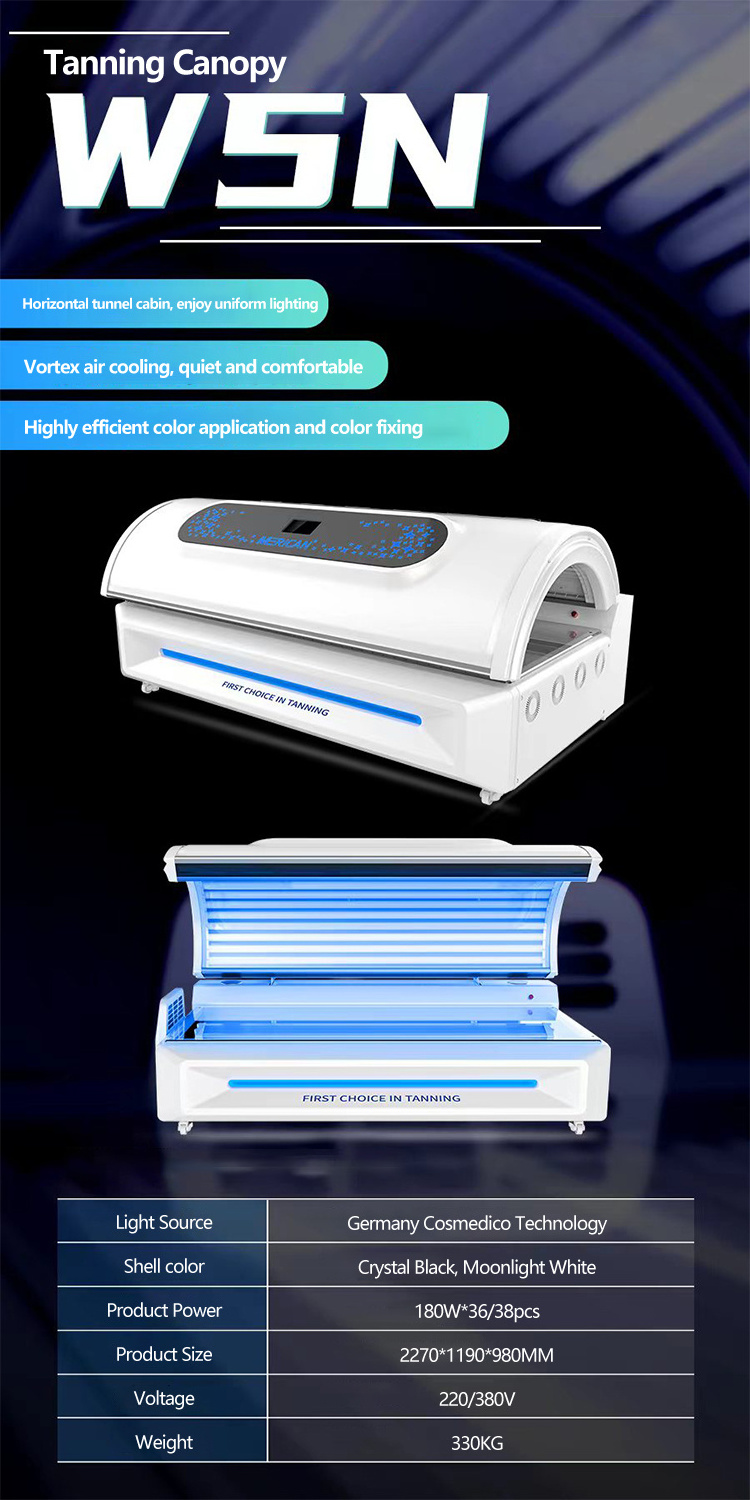 2024 New Top Seller Luxury Tanning Machine Popular Vertical Gym Standing Tanning Beds Indoor Sunshine Solarium Tanning Machine