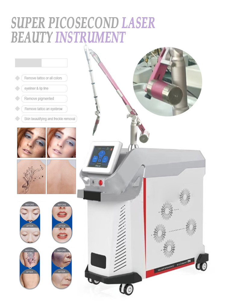 Alexandrite Laser With Nd Yag Professional Laser Picosecond Pen Blue Red Tattoo q Switch Nd Yag Laser Machine Pigment Removal