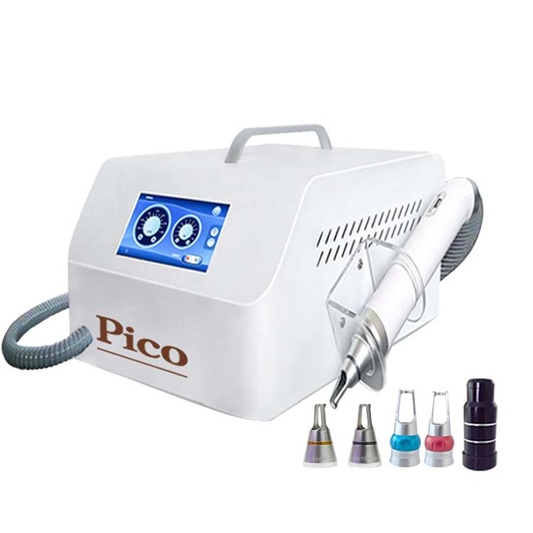 Picosecond Laser Tattoo And Hair Removal q-Switched Professional Nd Yag Laser Skin Pico Machine For Sale Discount