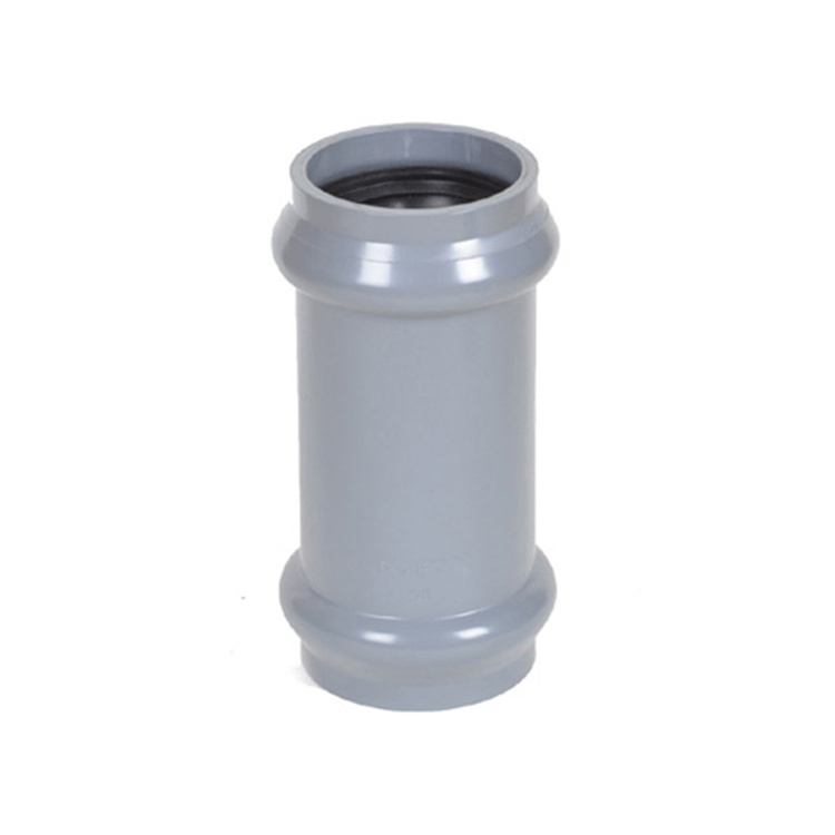 UPVC PVC Plastic Pipe Fitting Expansion Joints Compression Union Quick Coupling For PVC Pipe