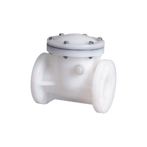 industrial pvdf pvc plastic rubber flange type swing check valve