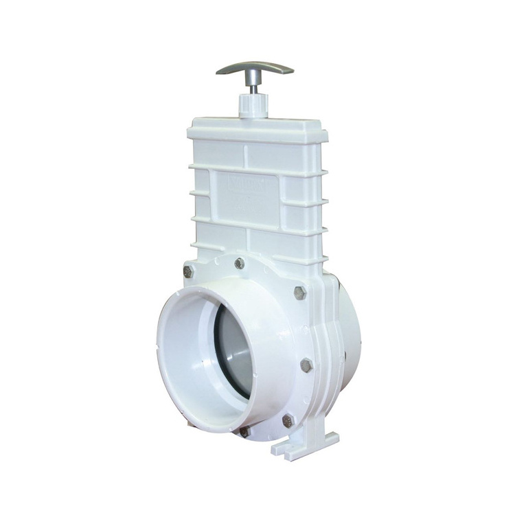 China Big Size 1.5 2 3 4 6 Inch 50Mm 75Mm 100Mm 110Mm 150Mm Dn65 Dn80 Dn100 Dn150 Plastic Upvc Pvc Knife Water Gate Valve